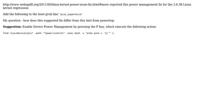 Ubuntu: Linux kernel regression on power usage смотреть онлайн