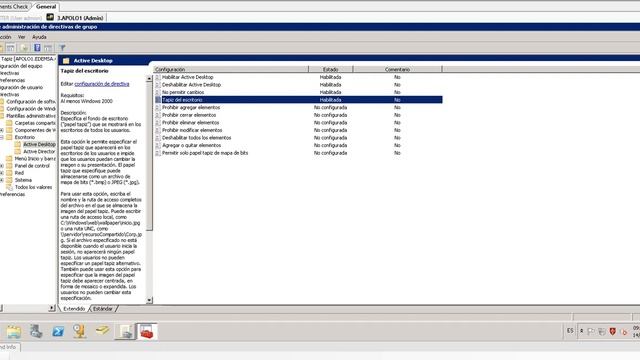 CONFIGURACIÓN GPO TAPIZ- WINDOWS SERVER 2008 R2 смотреть онлайн