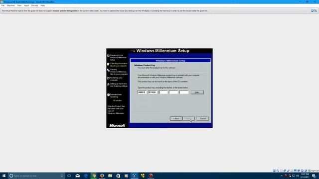 Windows ME Build 2348 - Installation in Virtualbox смотреть онлайн