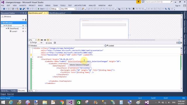 Change Wpf Background using ComboBox смотреть онлайн