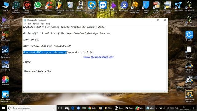 WhatsApp 100 % Fix Facing Update Problem / Error 13 January 2018 смотреть онлайн