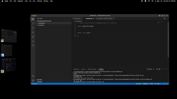 Accessing Github Co-pilot in Visual Studio Code
