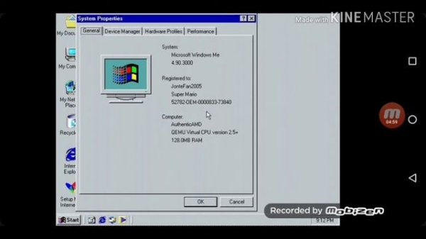 How to run Windows Me on Limbo PC Emulator