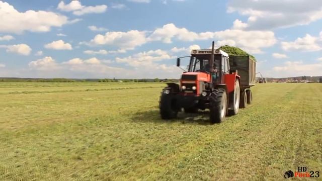 Grass Silage | Class Jaguar 850 | Massey Ferguson + Zetor смотреть онлайн