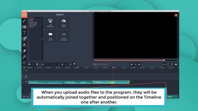 How to combine mp3 files | MP3 joiner (Movavi Video Editor 15) смотреть онлайн