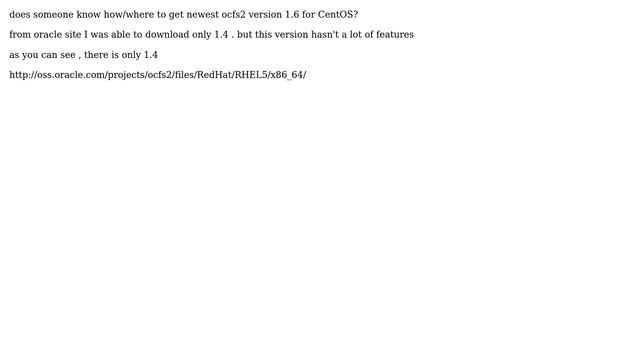 ocfs2 v1.6 for CentOS 5.5 смотреть онлайн