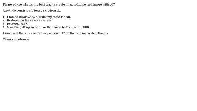DevOps & SysAdmins: linux dd software raid? смотреть онлайн