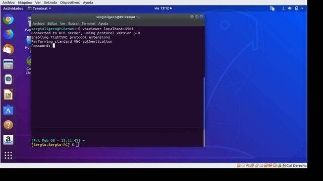 Linux a Windows VNC смотреть онлайн