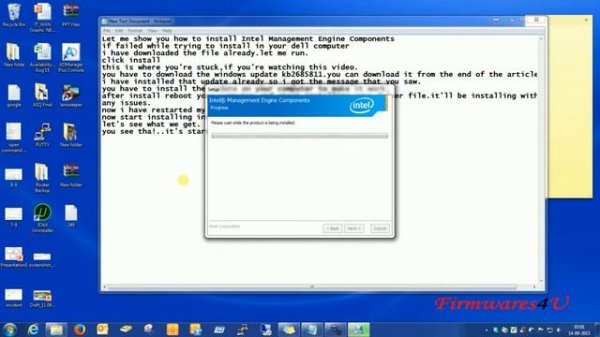 Intel Management Engine Components install failed part2