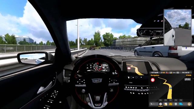 Cadillac CT-V Black Wing 2022 - EuroTruck Simulator 2 [1.48] @JPGamesOfficial