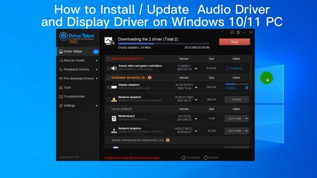 How to Install / Update Audio Driver and Display Driver on Windows 10/11 PC смотреть онлайн