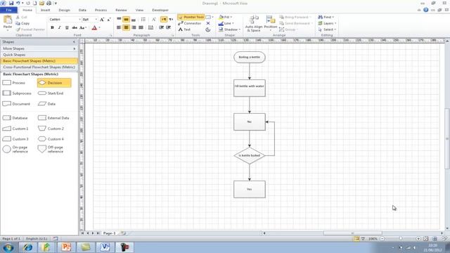 Visio 2010 - Creating Flowcharts смотреть онлайн