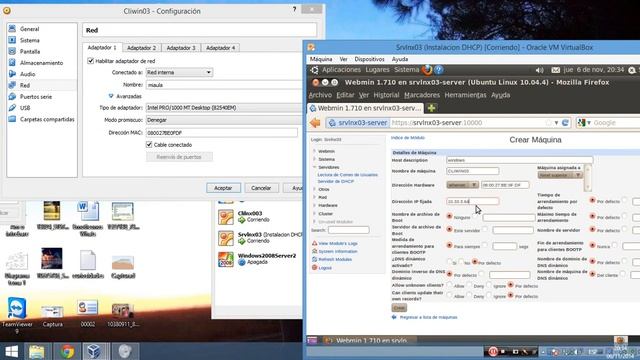 Instalacion DHCP en Servidor LINUX ( Ubuntu 10.04 ) con Webmin смотреть онлайн