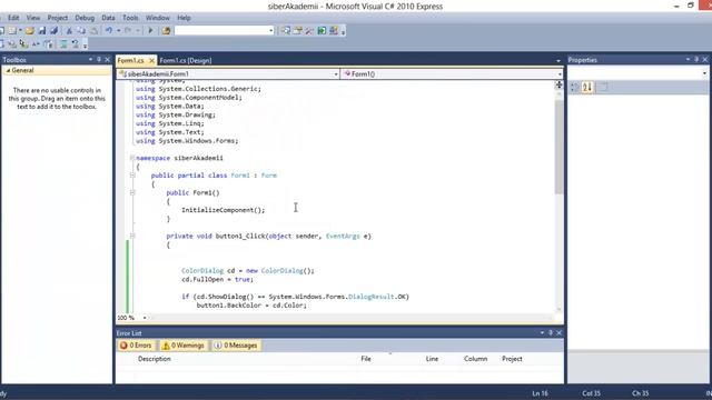 C# ColorDialog Ders 77 смотреть онлайн