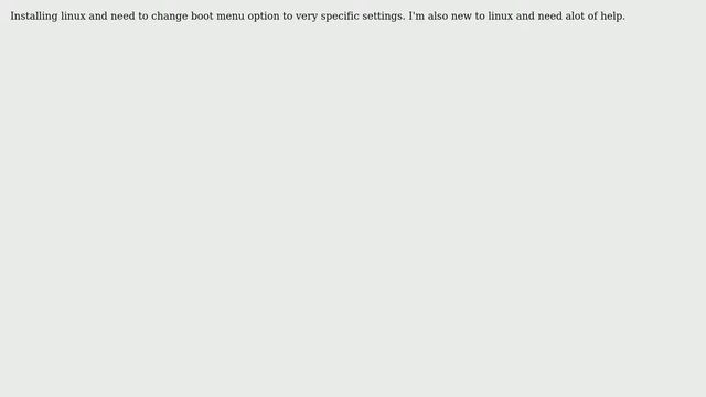 Ubuntu: Installing linux and need to change boot menu option to very specific settings смотреть онлайн