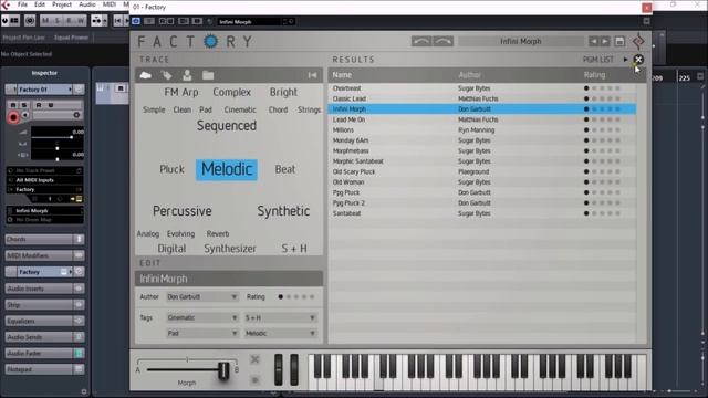 Factory Synth form Sugar Bytes, Preset Demo and Tour смотреть онлайн