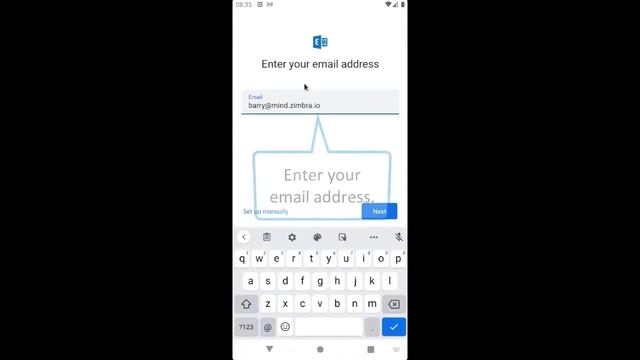 Zimbra Modern UI Demo - Android Configuration смотреть онлайн