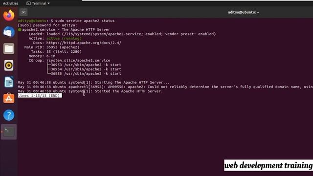 Installing Apache in Linux (Ubuntu) | Setting Up Local Environment | full course in hindi смотреть онлайн