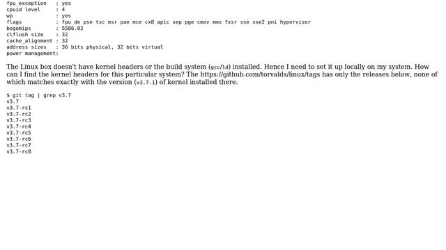 How do I find kernel headers for a specific version of Linux kernel? смотреть онлайн