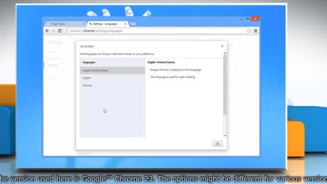 Changing Browser's Interface Language in Google™ Chrome in Windows® 8 смотреть онлайн