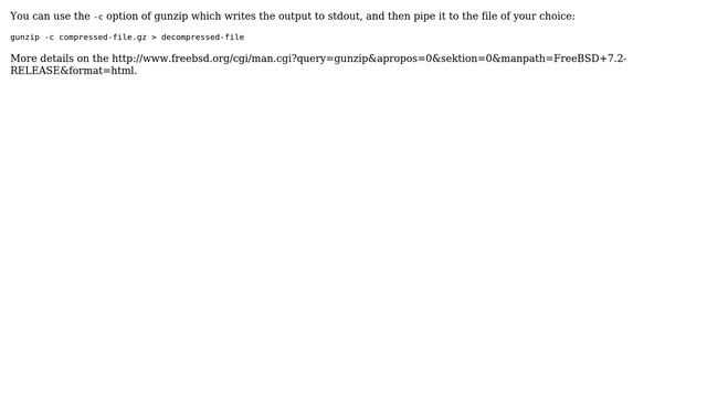 How do you gunzip a file and keep the .gz file? (7 Solutions!!) смотреть онлайн