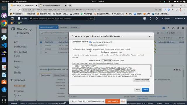 Create EC2 Instance | Windows | t2 micro | RDP Connection to it using Remmina & terminate. смотреть онлайн