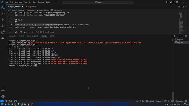 Сборка пакета Debian (.deb) NGINX | Ubuntu Server 23.04 смотреть онлайн