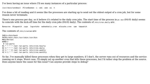 Unix & Linux: Accumulating sendmail processes (2 Solutions!!) смотреть онлайн