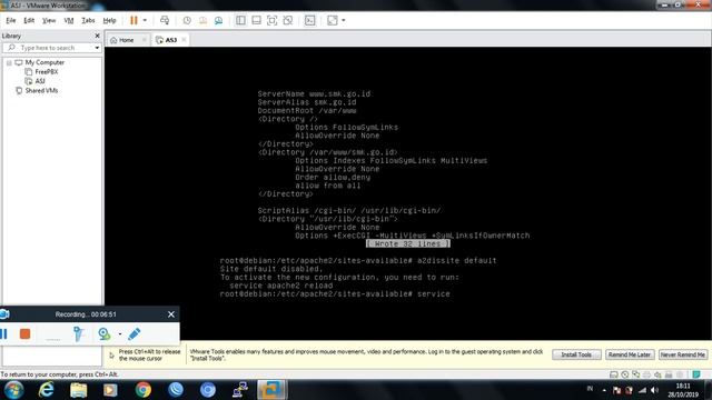 KONFIGURASI WEB SERVER DEBIAN 7 смотреть онлайн