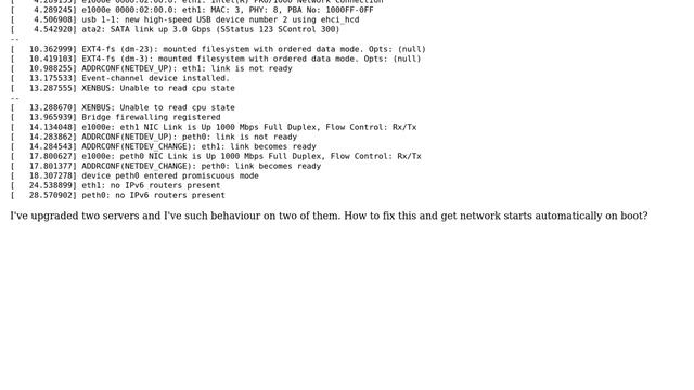DevOps & SysAdmins: xen + debian network after upgrade squeeze to wheeze смотреть онлайн