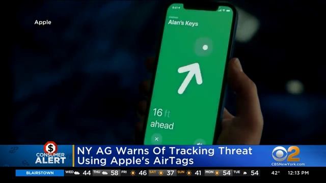 NY AG Warns About Apple AirTag смотреть онлайн
