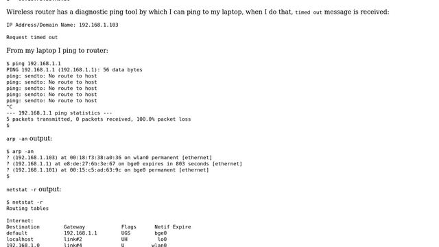 Configure wireless network on FreeBSD: router shows wireless device is connected, but cannot ping смотреть онлайн