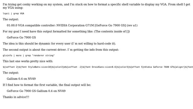 Unix & Linux: Formatting VGA info to conky смотреть онлайн