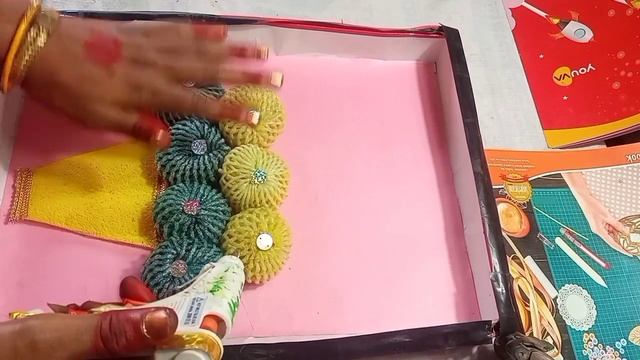 Apple Net Ka Board Kaise Banaye ll How To Make Apple Net flower Board ll New Design Board смотреть онлайн
