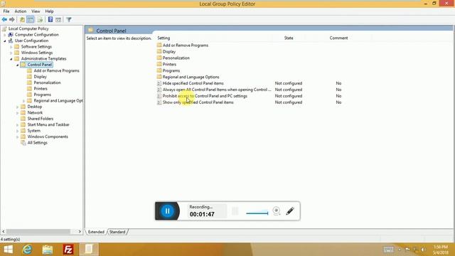 How To Disable and Enable"Control Panel" in Windows 8 or 8.1 смотреть онлайн
