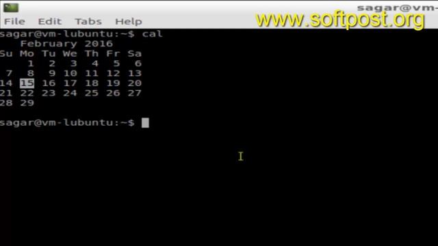 How to view calendar for specific month and year in Debian смотреть онлайн