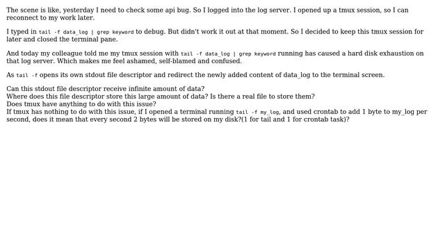 Unix & Linux: Why `tail -f data_log ? смотреть онлайн