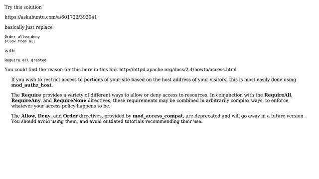 Ubuntu: Apache 2.4.10 giving 403 Forbidden issue on Ubuntu 14.04 (2 Solutions!!) смотреть онлайн