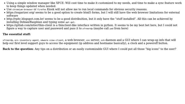 Unix & Linux: Kiosk Gui, but not limited to WebBrowsing смотреть онлайн