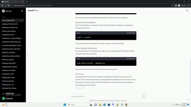 linux install pip for python 3 8 смотреть онлайн