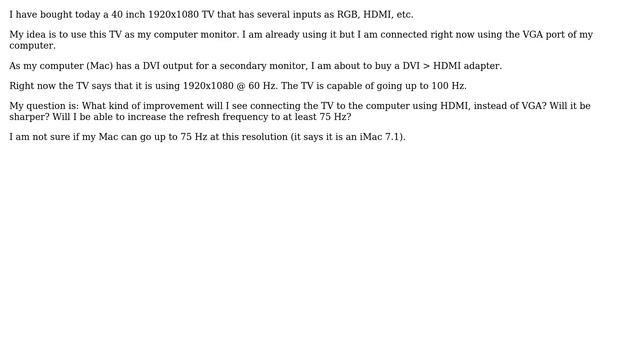 Unix & Linux: Computer connected to HDMI TV x RGB TV смотреть онлайн