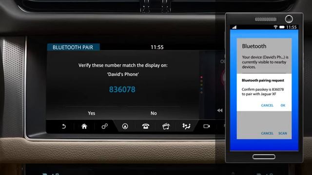 Jaguar XF 2016 | InControl Touch Pro Bluetooth Phone Pairing смотреть онлайн