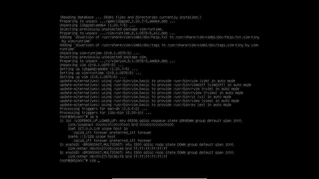 How set Linux Debian network setings in terminal смотреть онлайн