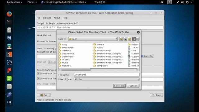 Intelligence Gathering - Discovering Sensitive Directories using DirBuster смотреть онлайн