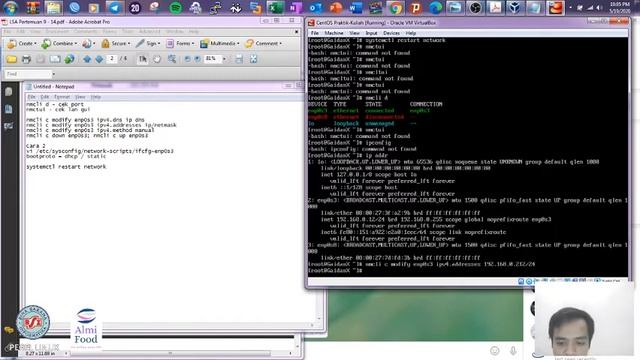 Konfigurasi IP Address Linux Centos 7 Command line смотреть онлайн
