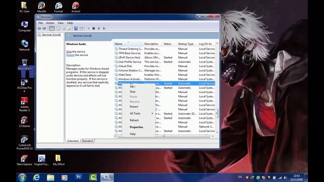 แก้ปัญหา the audio service is not running และ Error 1079 смотреть онлайн