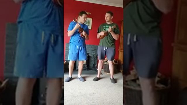 Philip Brothers - When I'm Cleaning Windows - George Formby (Ukulele Duet) смотреть онлайн
