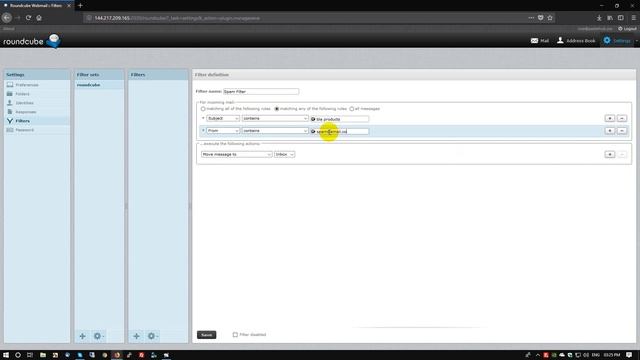 How to filter (spam) emails with the roundcube and cwp смотреть онлайн