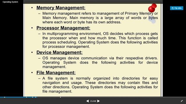 INTRODUCTION OF OPERATING SYSTEM & ITS FUNCTION смотреть онлайн