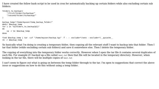 Unix & Linux: Automatic backup and exclude of certain folders (2 Solutions!!) смотреть онлайн